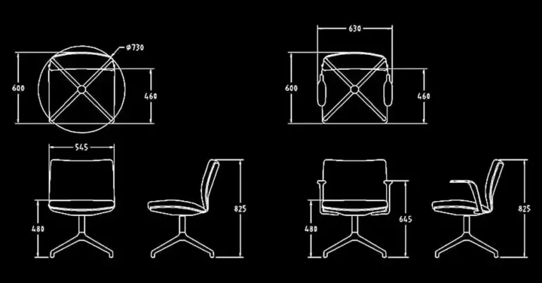 Télécharger des blocs gratuits de chaises opérationnelles de bureau DWG