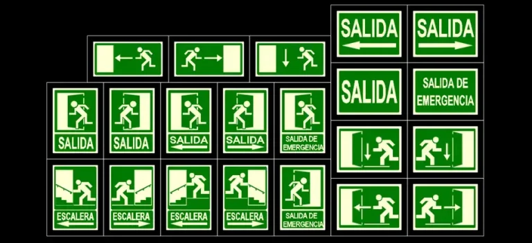Télécharger des blocs gratuits de sorties de secours DWG