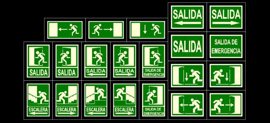 Télécharger des blocs gratuits de sorties de secours DWG