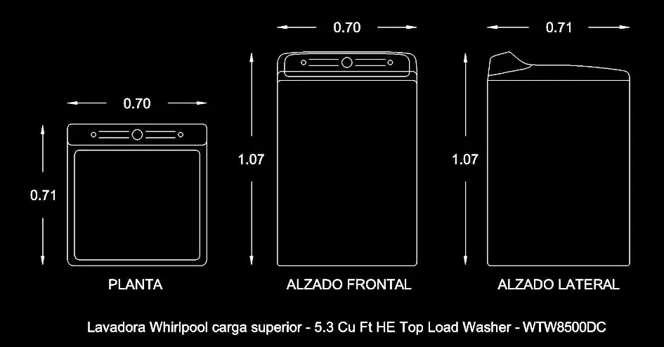 Télécharger gratuitement un bloc de lave-linge Whirlpool DWG