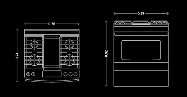 Télécharger un bloc gratuit de cuisinière avec plaque et four intégré DWG