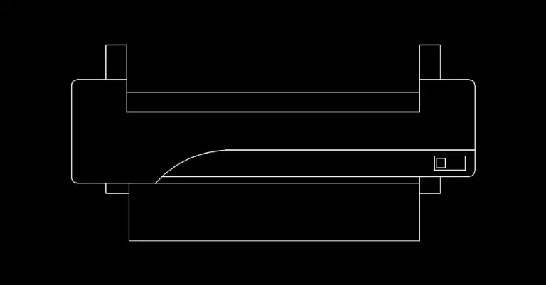 Télécharger un bloc gratuit de plotter HP de bureau DWG
