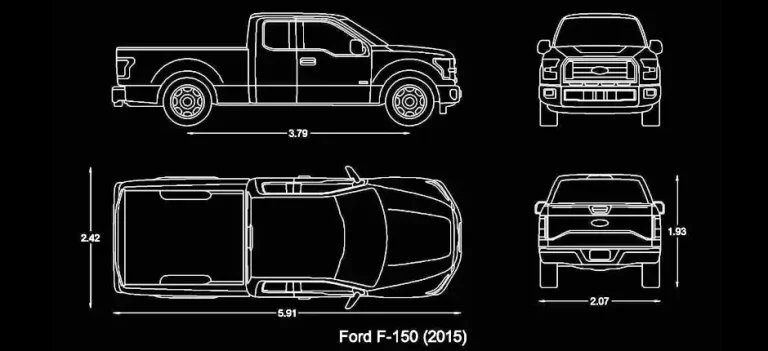 Télécharger un bloc gratuit de Ford F-150 DWG