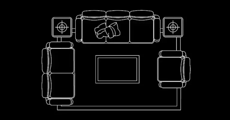 Télécharger un bloc gratuit de salon complet en plan DWG
