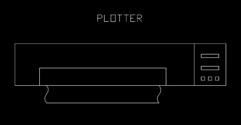 Télécharger un bloc gratuit de plotter de bureau DWG