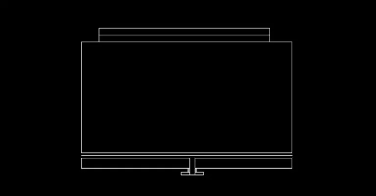 Télécharger un bloc gratuit de réfrigérateur de cuisine en plan DWG