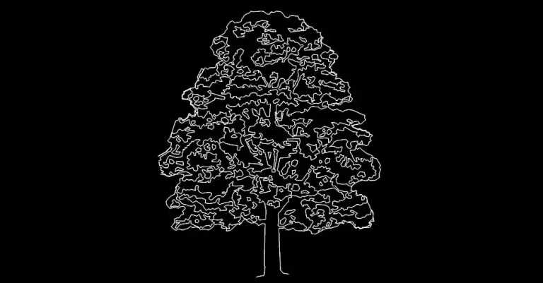 Télécharger un bloc gratuit d’arbre feuillu en élévation DWG
