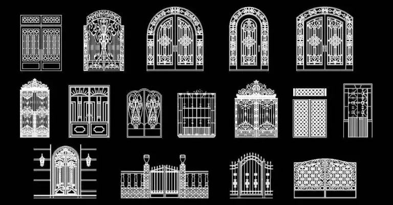 Télécharger des blocs gratuits de portes ornementales DWG