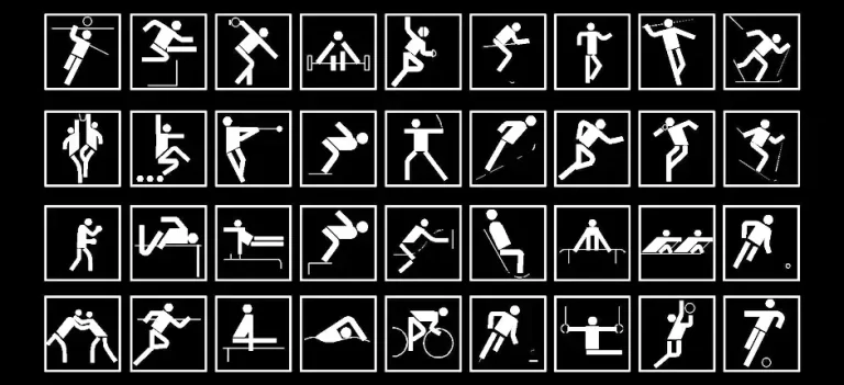 Télécharger des blocs gratuits de pictogrammes sportifs DWG