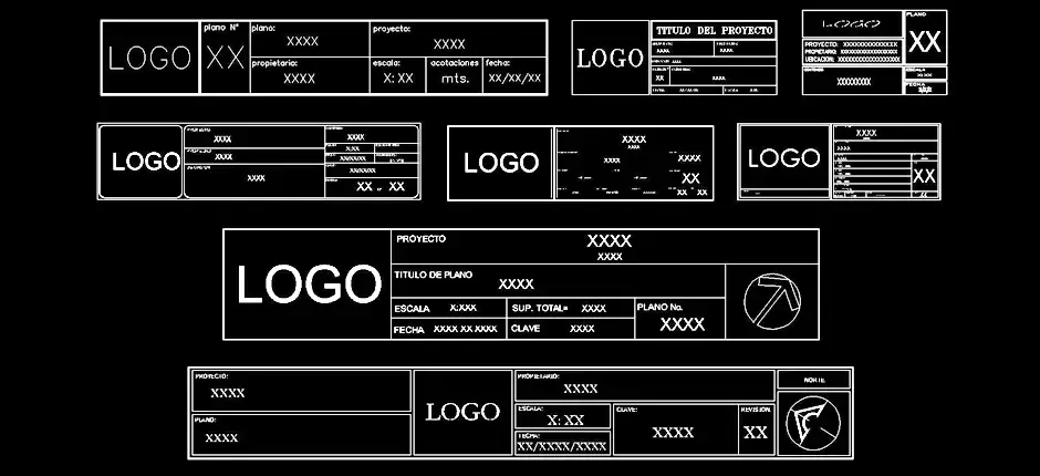 Télécharger des blocs gratuits de cartouches de plan DWG