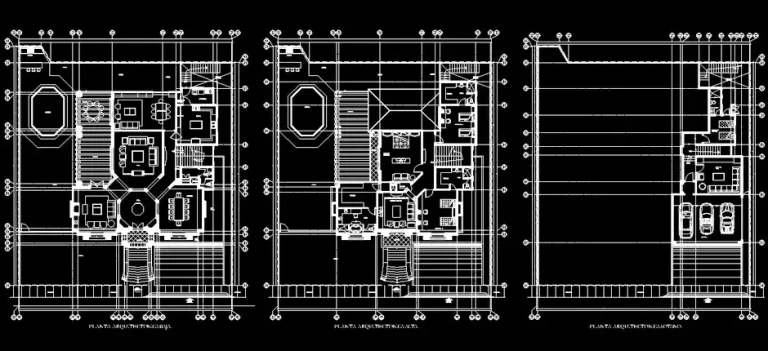 Télécharger des plans de maison unifamiliale avec sous-sol gratuits DWG