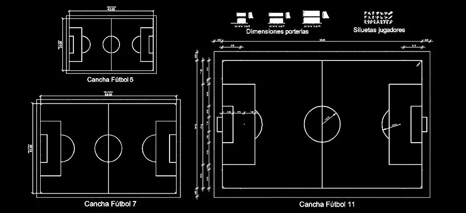 Télécharger des blocs gratuits de terrains de football DWG