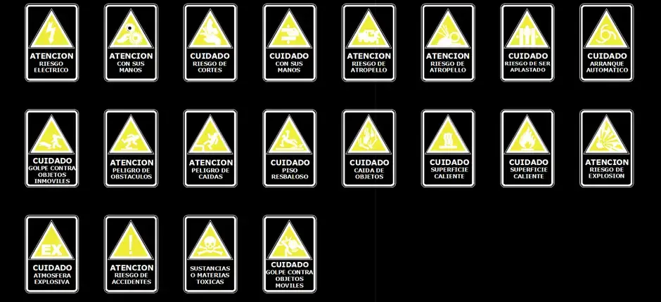 Télécharger des blocs gratuits de signaux d’avertissement DWG