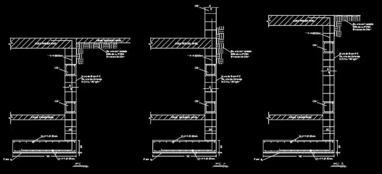Télécharger des blocs gratuits : murs de soutènement DWG