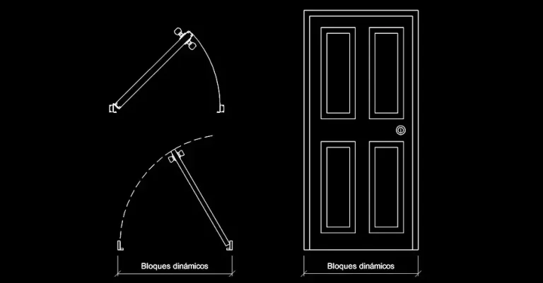 Télécharger des blocs gratuits de portes dynamiques DWG