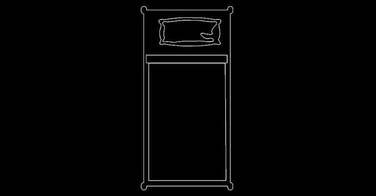 Télécharger des blocs gratuits de lits individuels en plan DWG